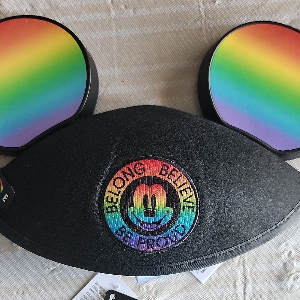 Disney Rainbow Mickey Mouse Ears with Pride Patch - Picture 4 of 5